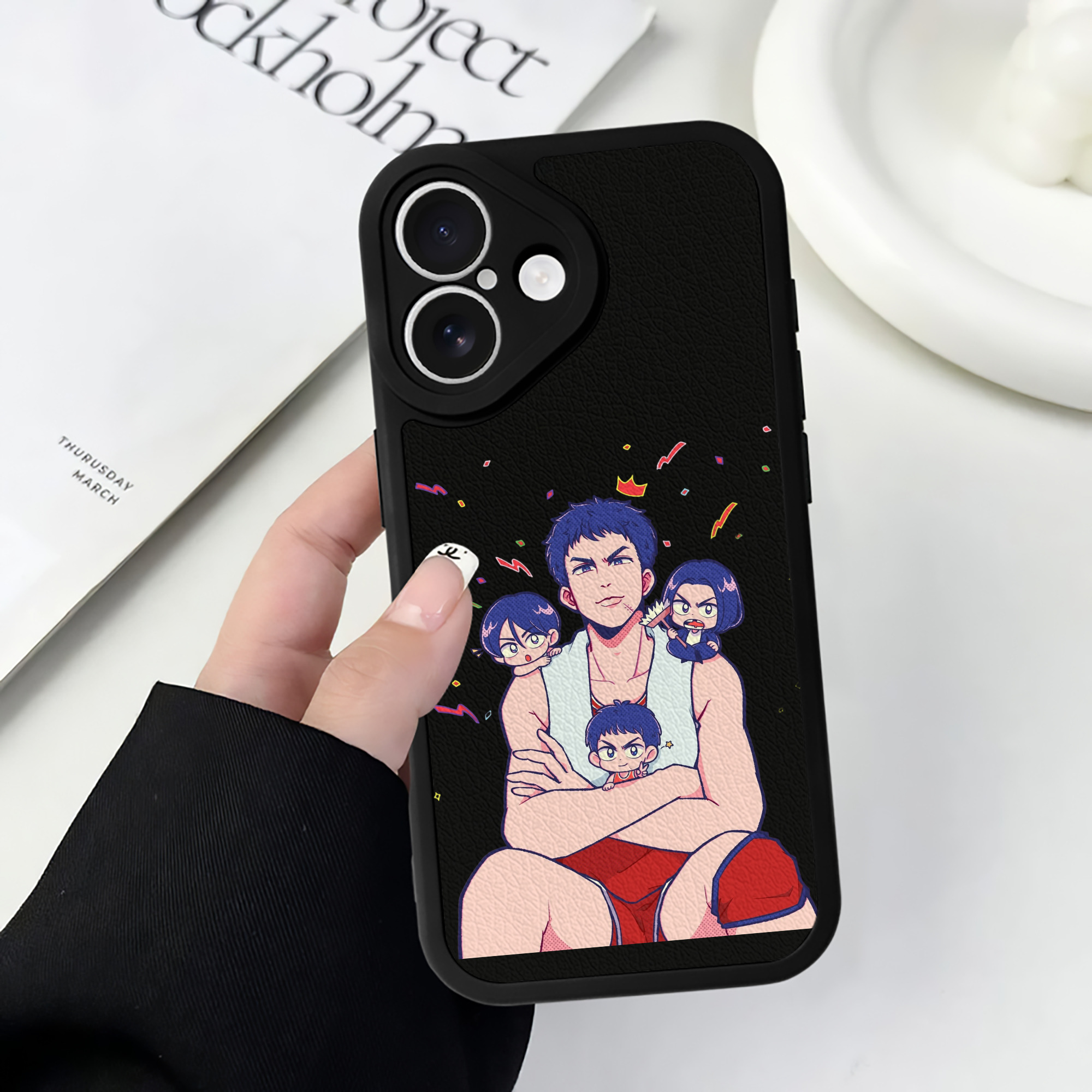 （画像用） SLAM DUNK／スラムダンク 【iPhone 16シリーズ対応】シリコンスマホケース（レザー調） 材質：シリコン